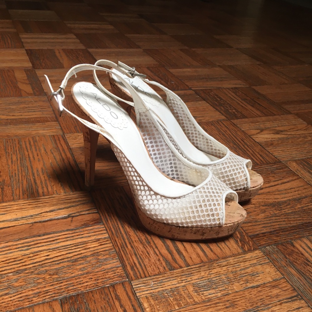 Slingback stiletto sandals